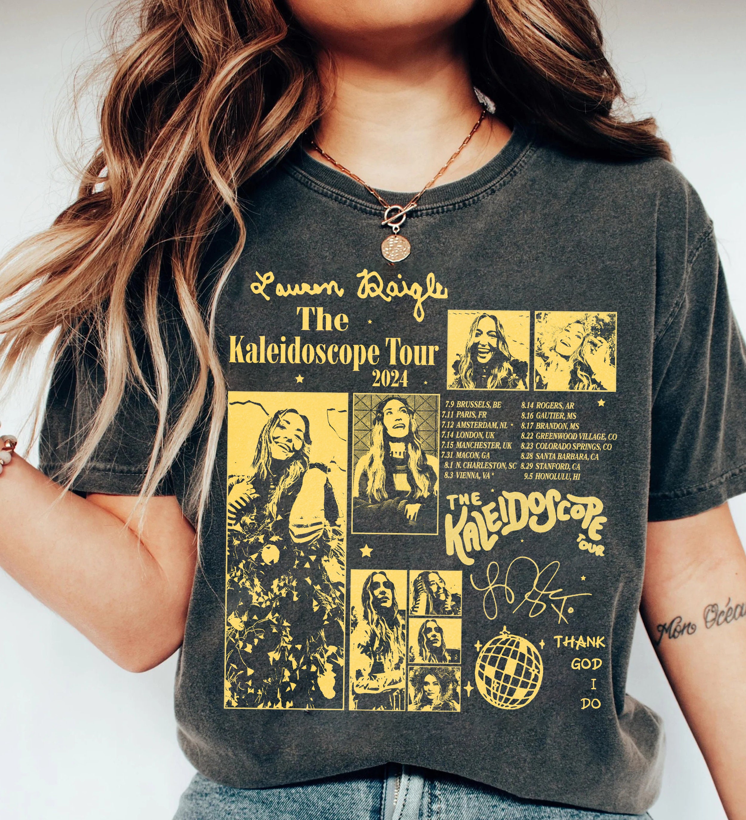 Lauren Daigle Unisex T shirt Lauren Daigle Concert 2024 Shirt Lauren Daigle Album Music the Kaleidoscope Tour 2024 Shirt Gift for Fan Etsy UK