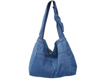 Denim Shoulder Bag - Etsy UK