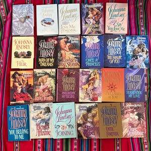 RARE VINTAGE Johanna Lindsey Romance Novels Bundle of 22 1980s-90s HCDJ