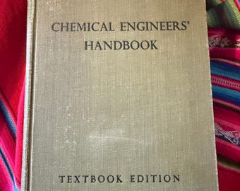 RARE VINTAGE Chemical Engineers' Handbook Textbook Edition 1950 HC