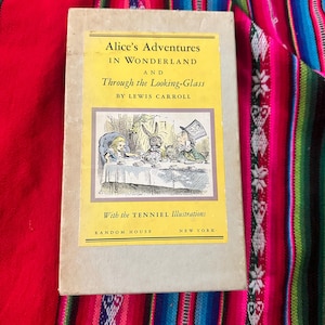 RARE VINTAGE Alice&#39;s Adventures in Wonderland/Alice Through the Looking Glass Centennial Edition w/Slipcase 1965