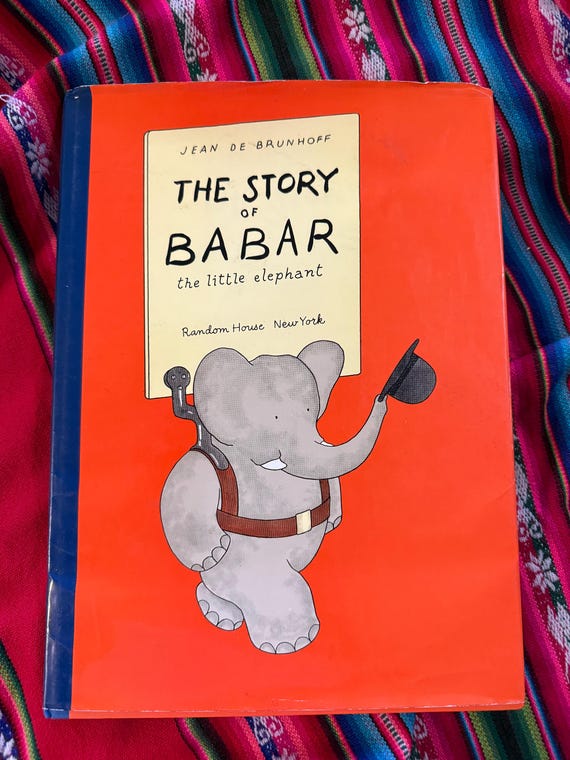RARE VINTAGE the Story of Babar the Little Elephant Jean De