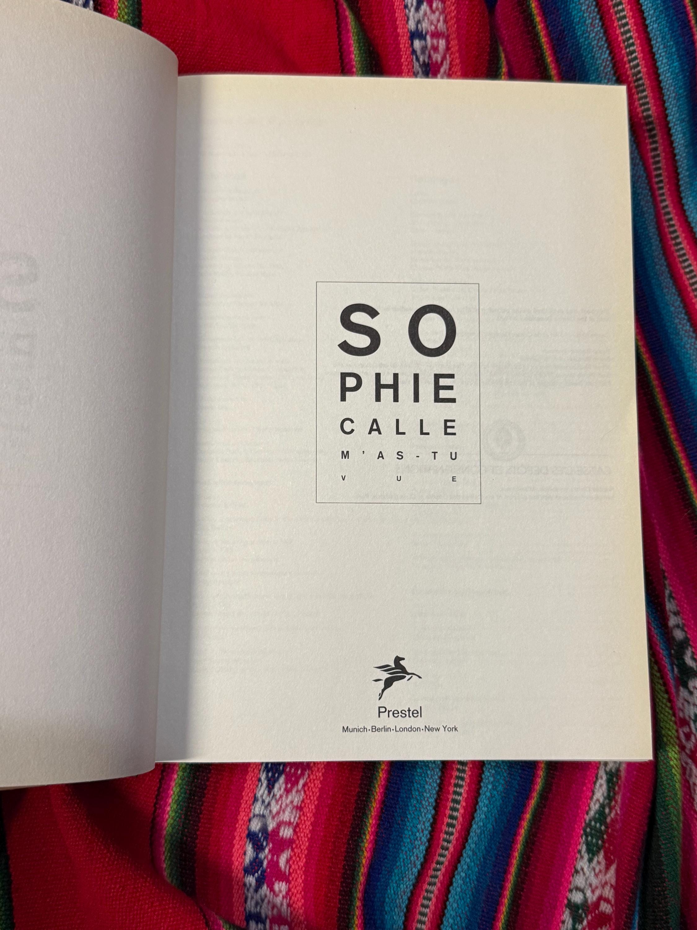 RARE VINTAGE M'as Tu Vue? - Did You See Me? Sophie Calle 2003