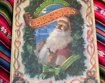 RARE VINTAGE *** LARGE *** The Night Before Christmas illustrated by Christian Birmingham First Edition 1995