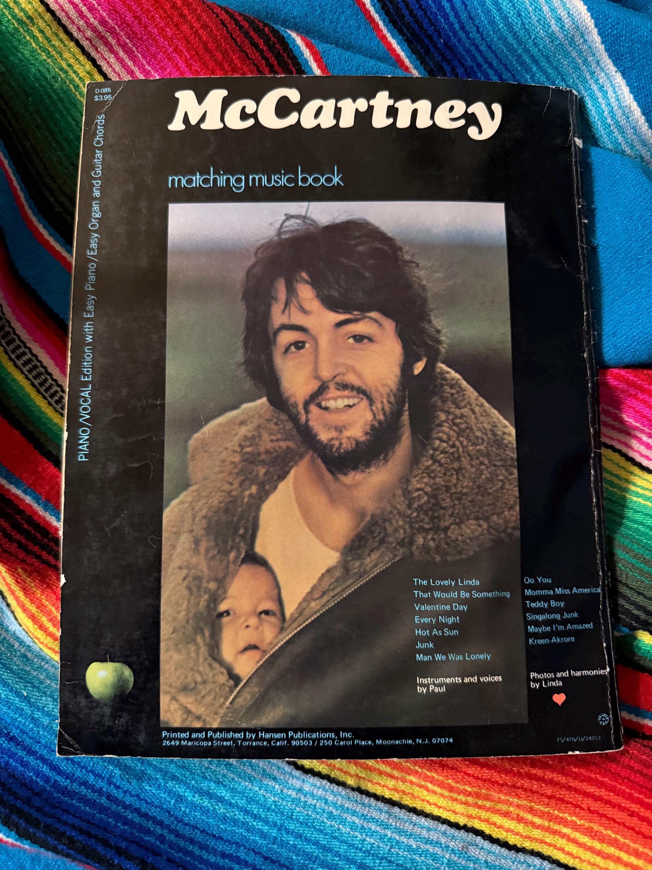 アート・デザイン・音楽 PAUL McCARTNEY CHORD SONGBOOK COLLECTION RARE VINTAGE Mccartney Matching Music Book 1970 - Etsy