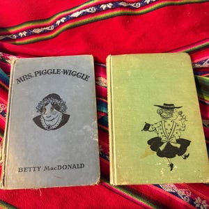 RARE VINTAGER Mrs. Piggle-Wiggle, Hello Mrs. Piggle-Wiggle  Betty Mac Donald Hilary Knight 2 book bundle 1940s-50s HC
