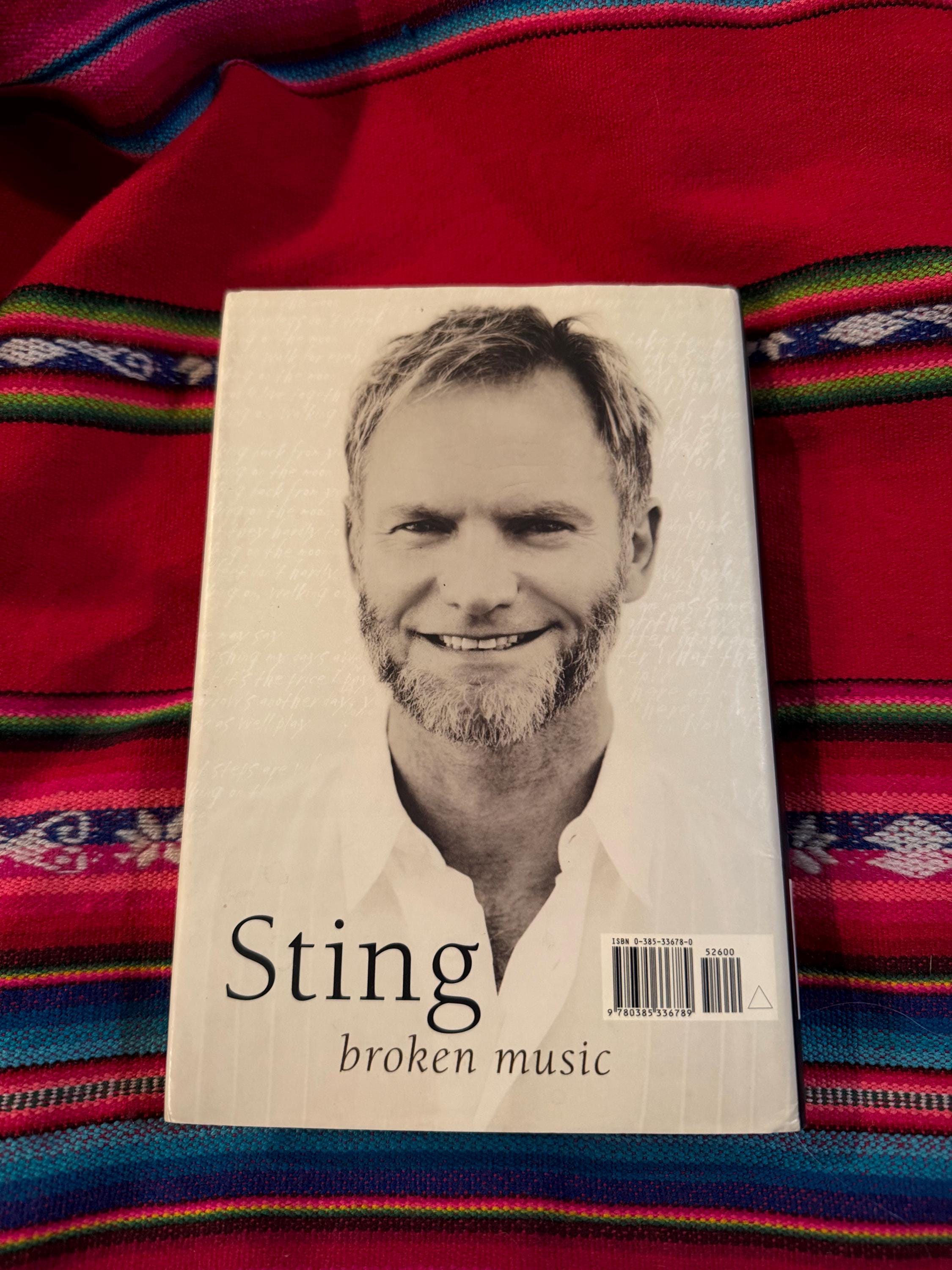 RARE VINTAGE ***SIGNED*** Sting Broken Music 1st Edition 1st