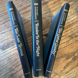 The Great Gatsby, The Last Tycoon, and Tender is the Night by F Scott Fitzgerald - three books RARE VINTAGE 1960s