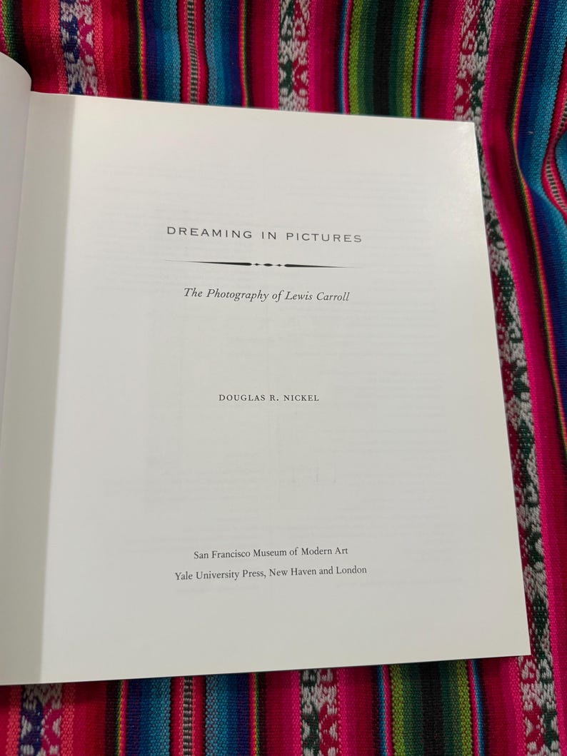 RARE VINTAGE Dreaming in Pictures the Photography of Lewis Carroll