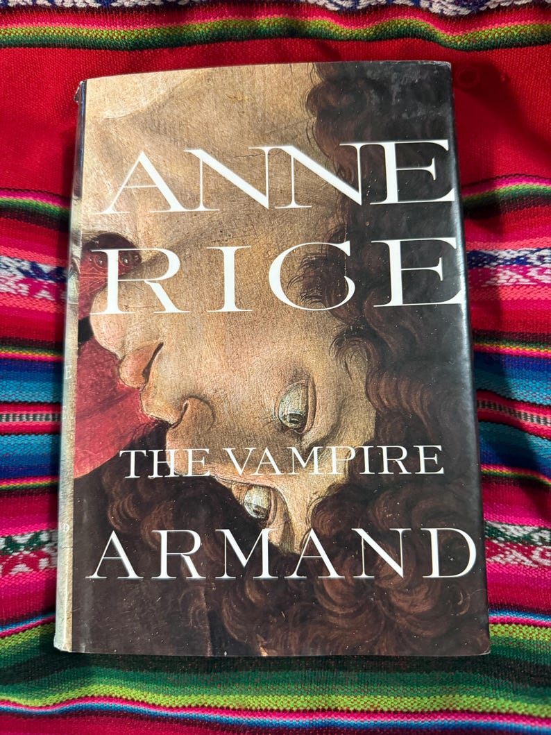 RARE VINTAGE the Vampire Armand Anne Rice 1st Trade Edition 1998 HCDJ ...