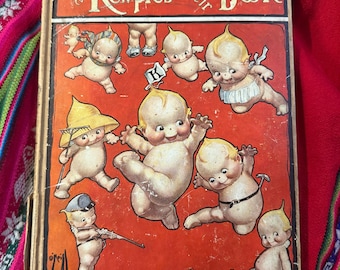 EXTREMELY RARE VINTAGE The Kewpies Their Book Rose O'Neill 1st Edition 1913 H.C.