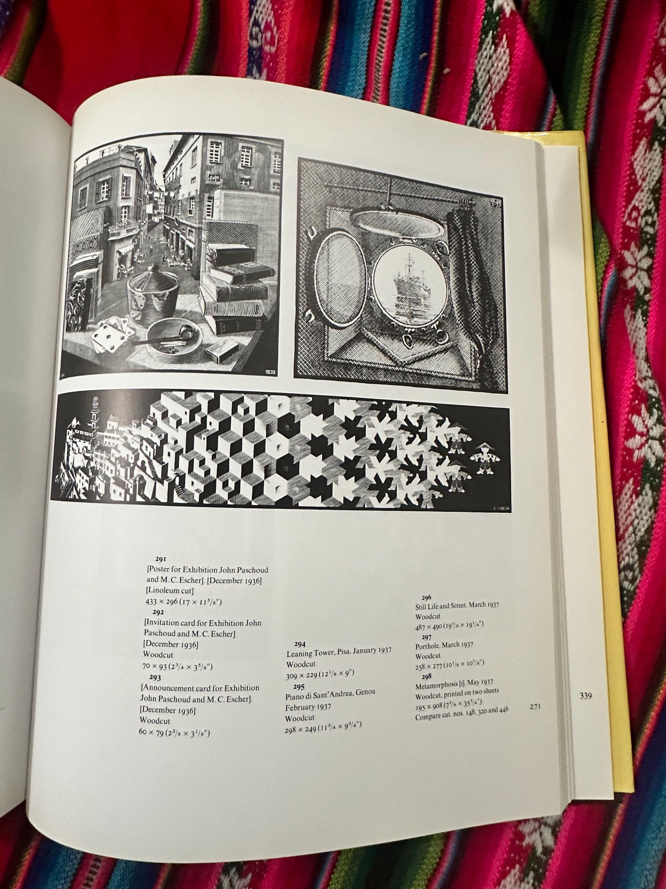 M.C. Escher His Life and Complete Graphic Work RARE VINTAGE 90s - Etsy