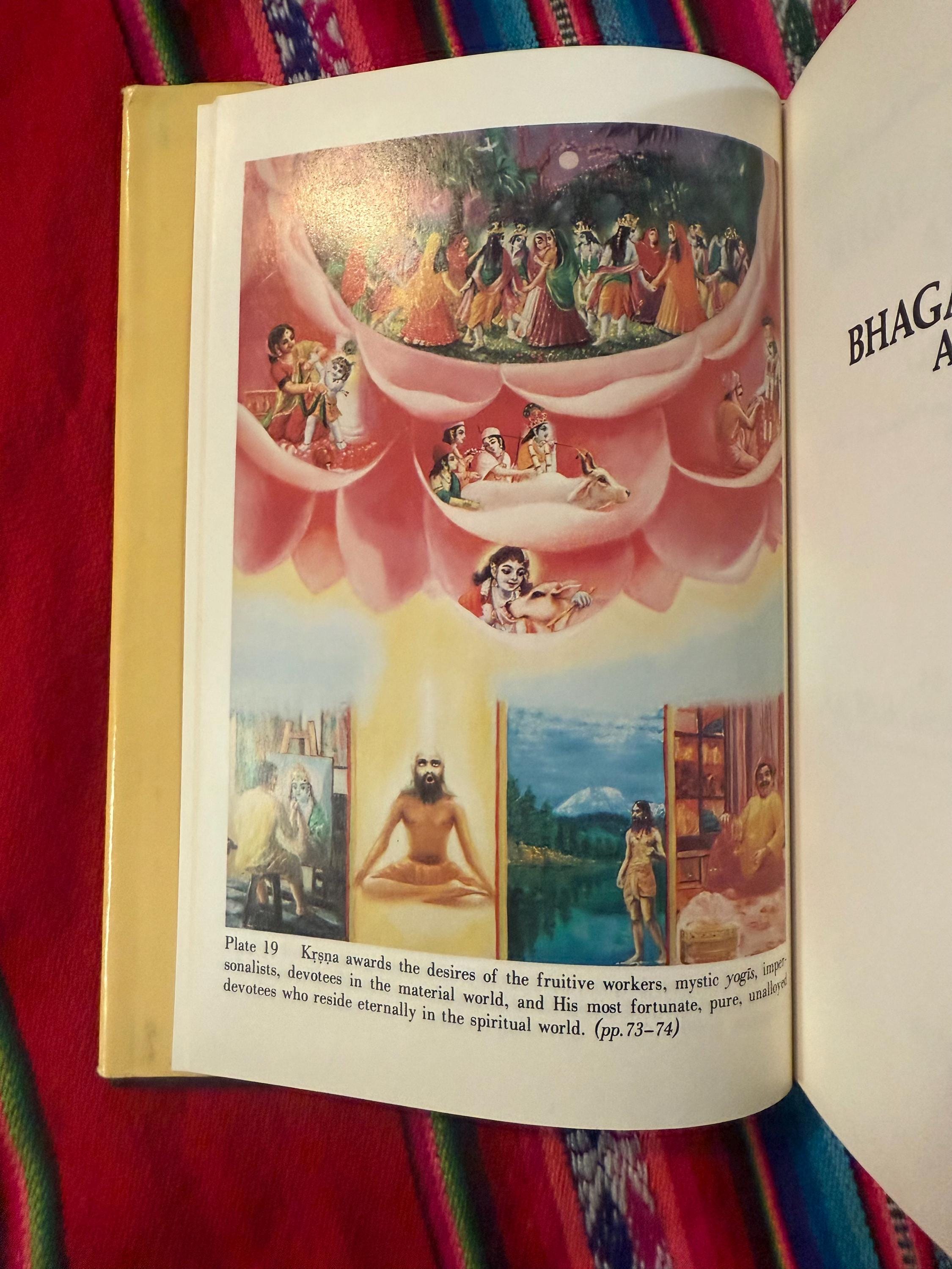 Adelia Gita 版画 RARE VINTAGE Bhagavad-gita as It is His Divine Grace A.C.