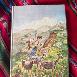 RARE VINTAGE Heidi Johanna Spyri William Sharp Illustrated Junior Library Edition 1945 HCDJ