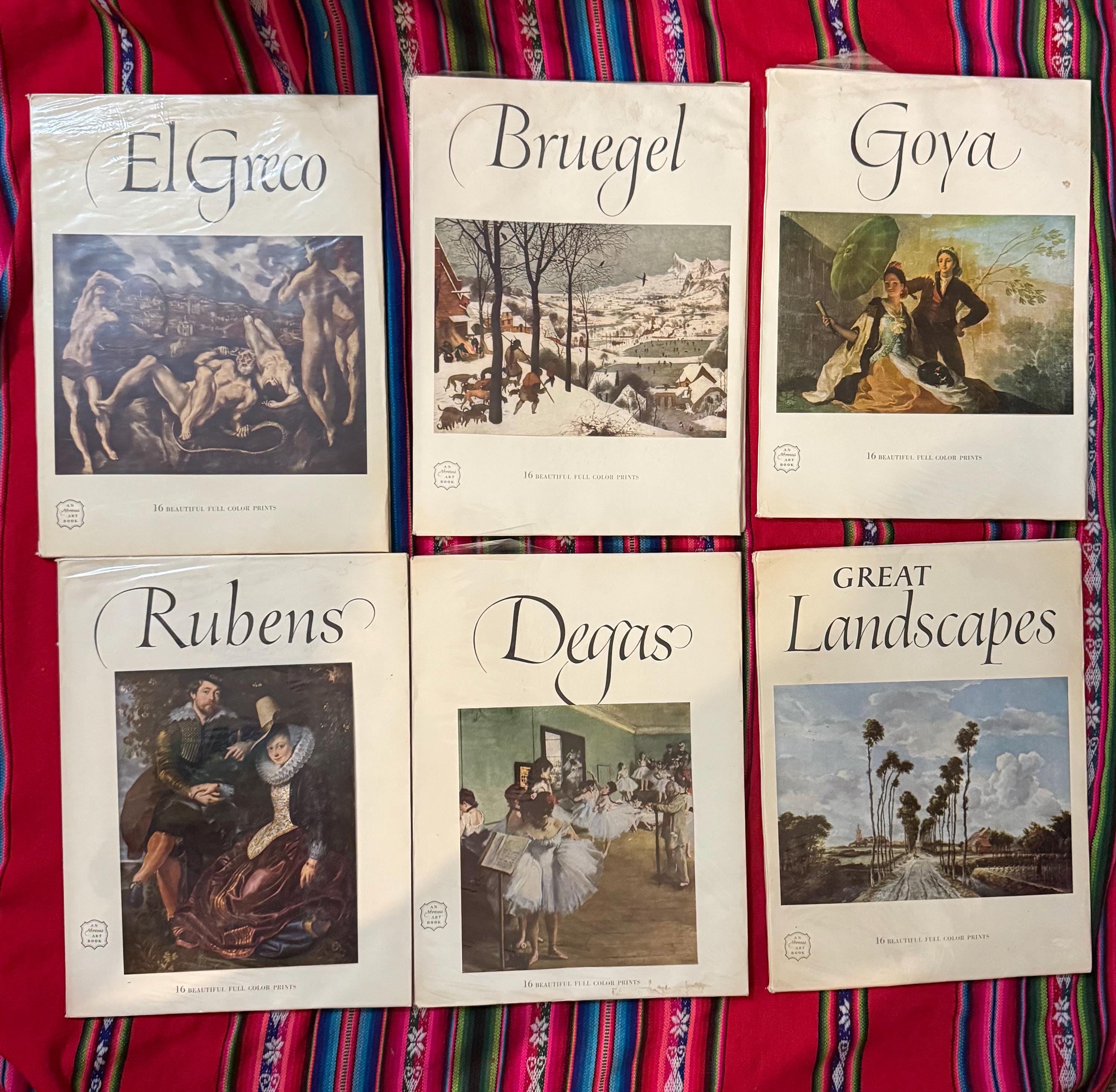 RARE VINTAGE 6 Abrams Art Books Rubens, Goya, El Greco, Degas