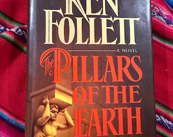 RARE VINTAGE Pillars of the Earth Ken Follett 1st Edition 1st Printing 1989