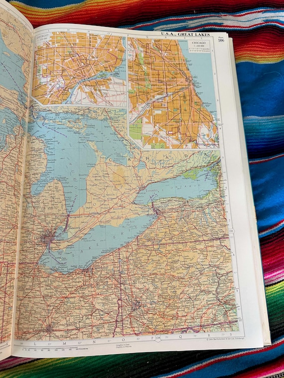 SUPER RARE VINTAGE the Times Atlas of the World Seventh