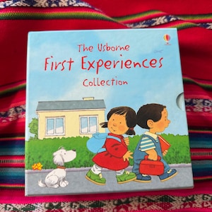 RARE VINTAGE The Usborne First Experiences Collection box Stephen Cartwright - 8 books HC 2005