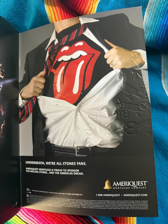 RARE VINTAGE Rolling Stones - A Bigger Bang Tour Program Softcover