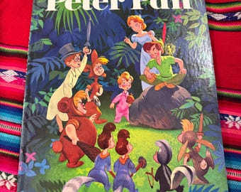 Walt Disney’s Peter Pan A Golden Book 42nd Printing 1980 Sir James Barrie Oversized