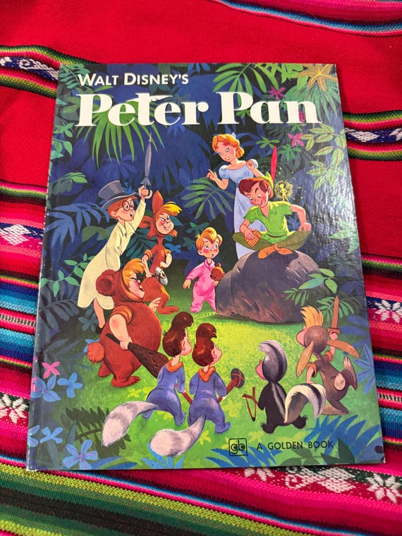 Walt Disney's Peter Pan A Golden Book 42nd Printing 1980 Sir James