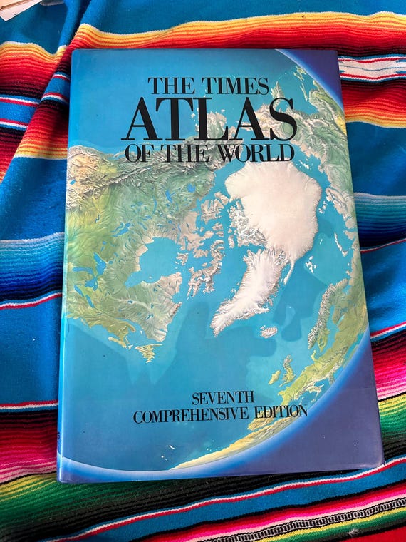 SUPER RARE VINTAGE the Times Atlas of the World Seventh