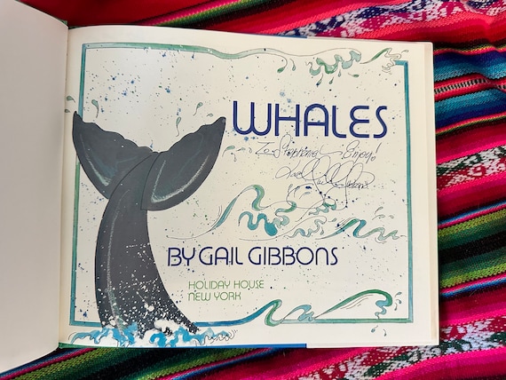 VERY RARE *SIGNED* Whales by Gail Gibbons Vintage 1990s - Etsy