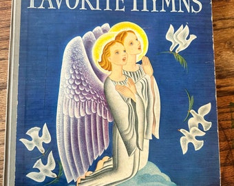 The New Illustrated Book of Favorite Hymns VINTAGE 1940s