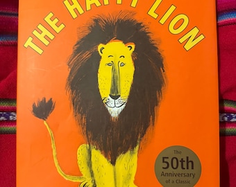 RARE VINTAGE The Happy Lion 50th Anniversary 1st Edition Thus 1st Printing 2004 HCDJ