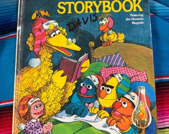 RARE VINTAGE The Sesame Street Bedtime Storybook featuring Jim Henson's Muppets  1st Edition 4th Printing 1978
