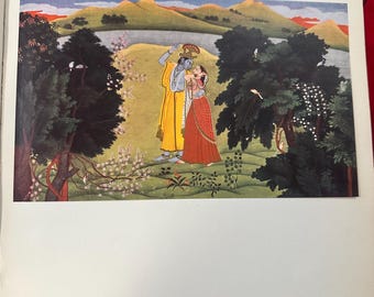 RARE VINTAGE Kangra Paintings of the Gita Govinda First Edition