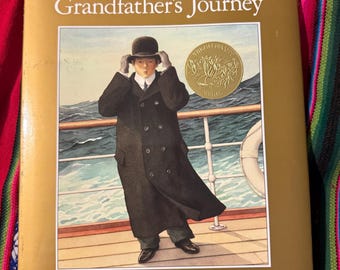 RARE VINTAGE Grandfather's Journey Allen Say 1st Edition 18th Printing 1993 HCDJ