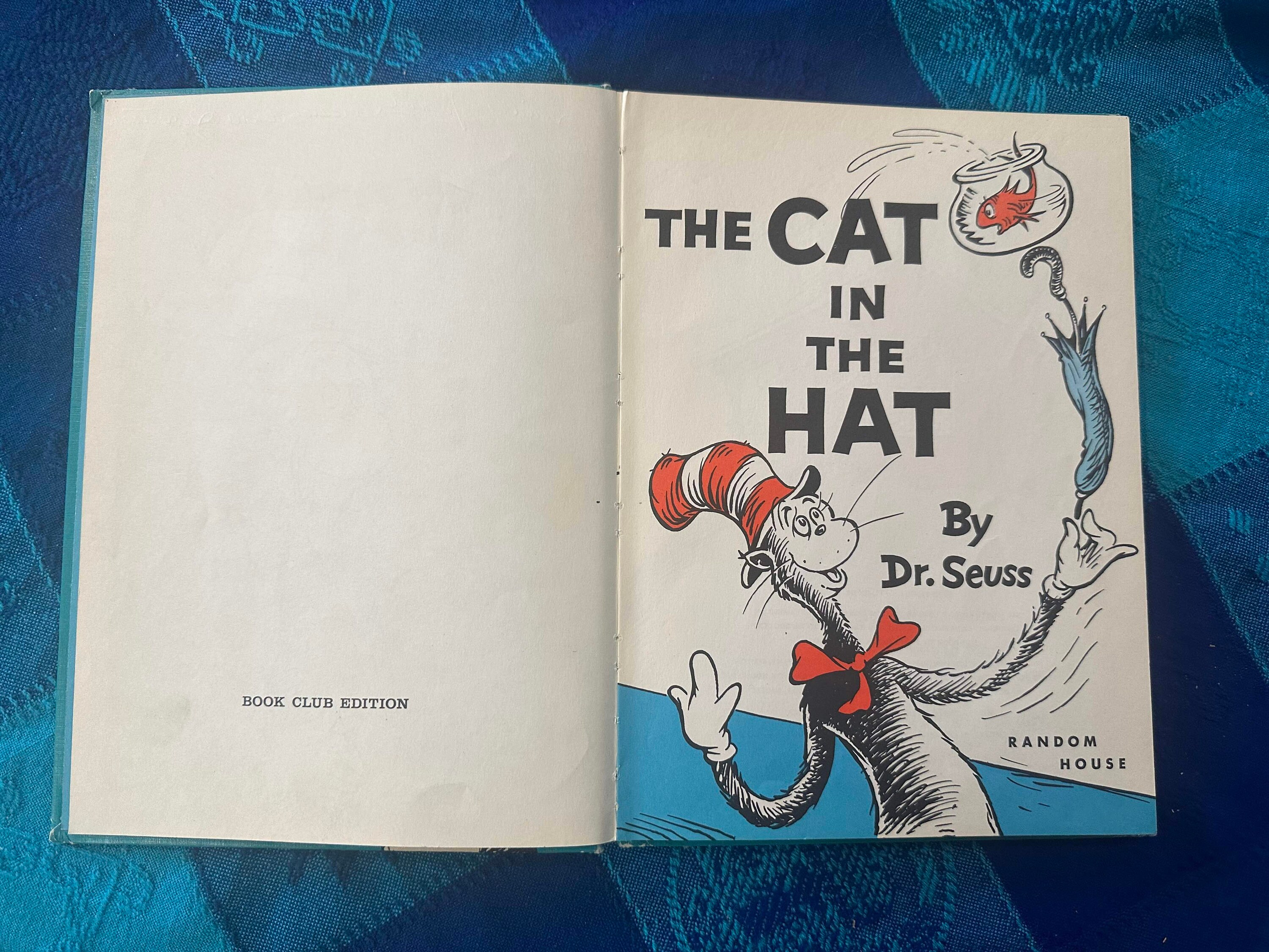 Cat in the Hat 1957 Book Club Edition VINTAGE - Etsy