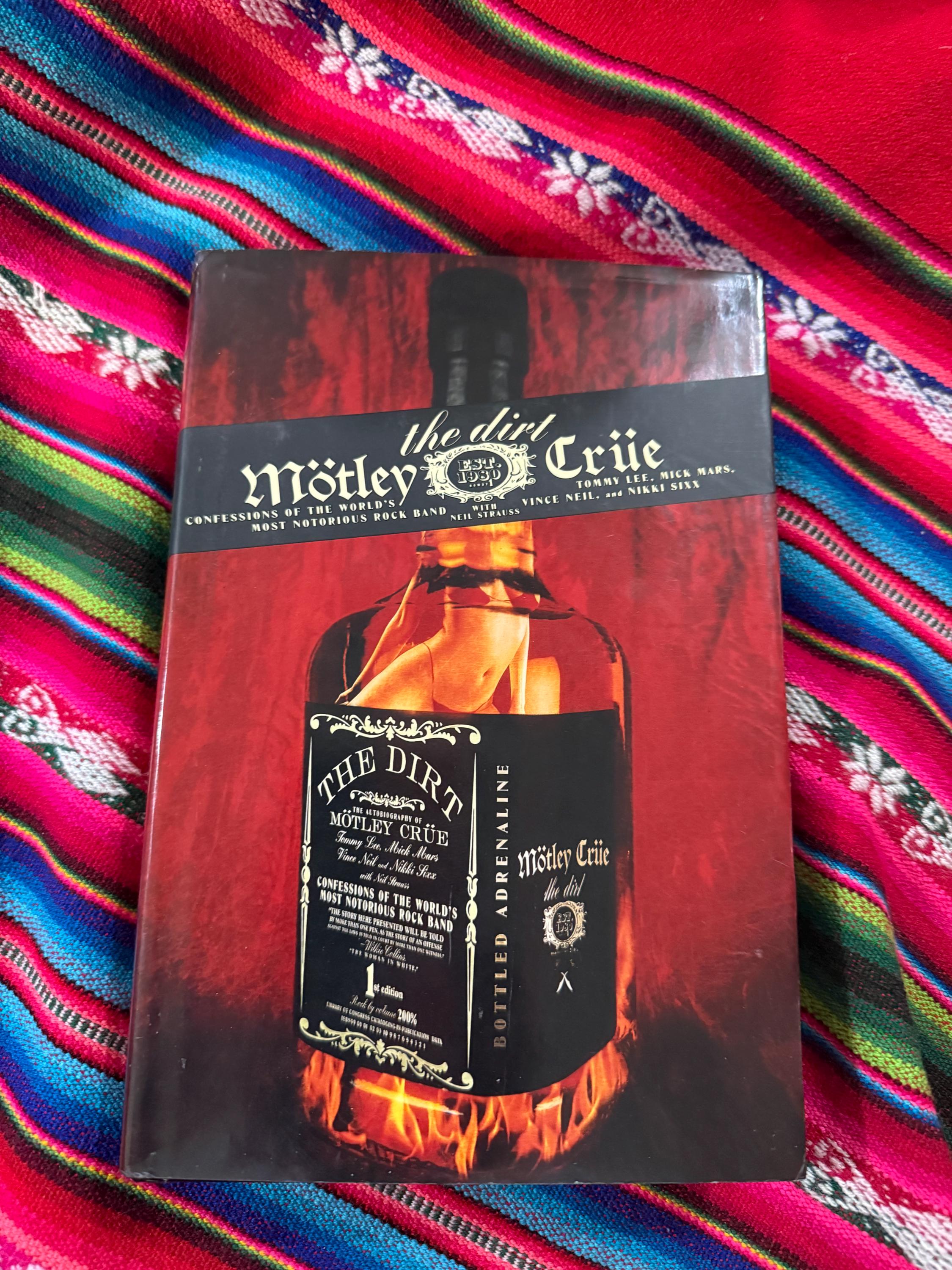 RARE VINTAGE Mötley Crüe the Dirt HCVR 1st Edition 2nd Printing