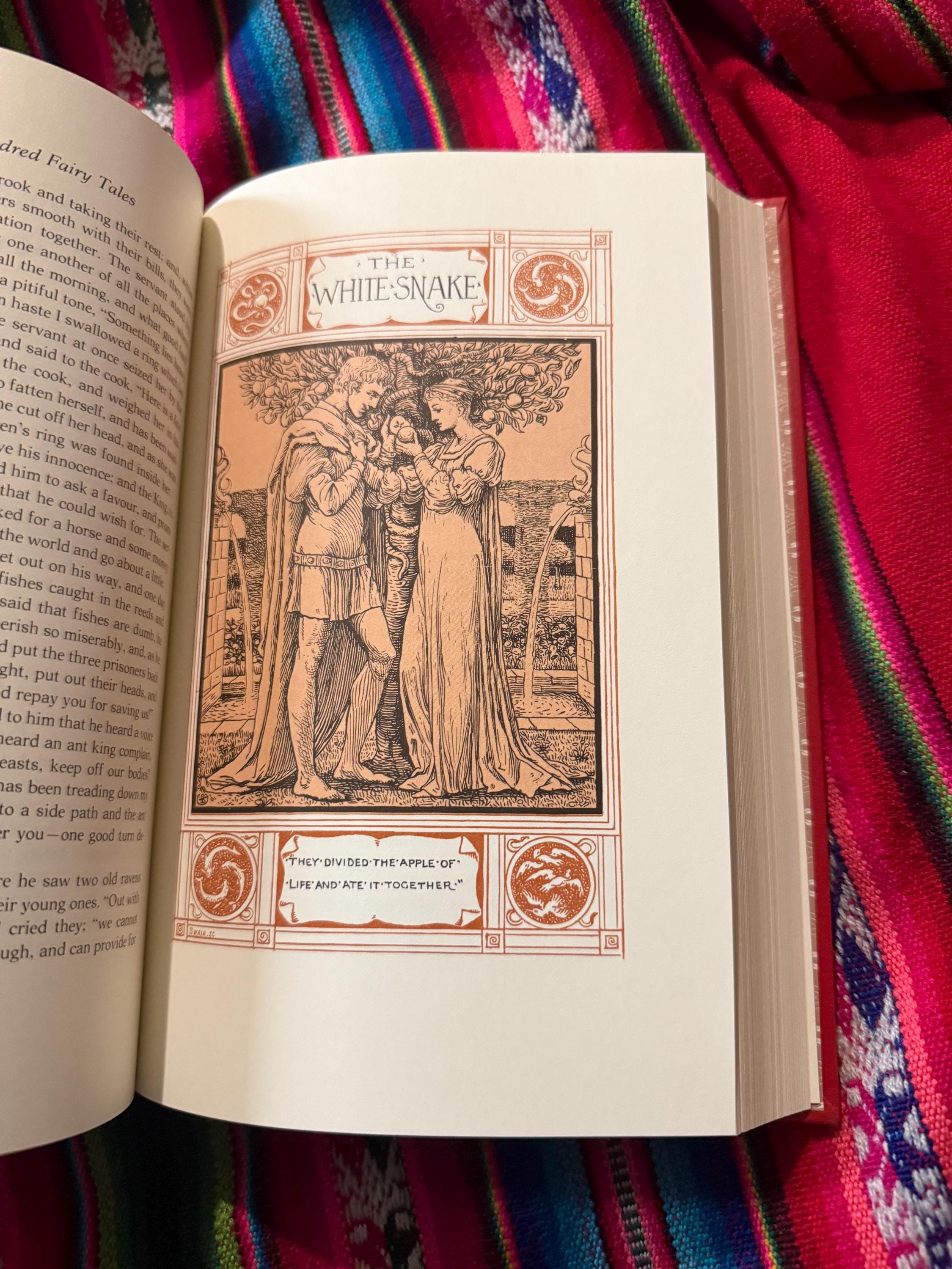 RARE VINTAGE the Brothers Grimm - One Hundred Fairy Tales Franklin