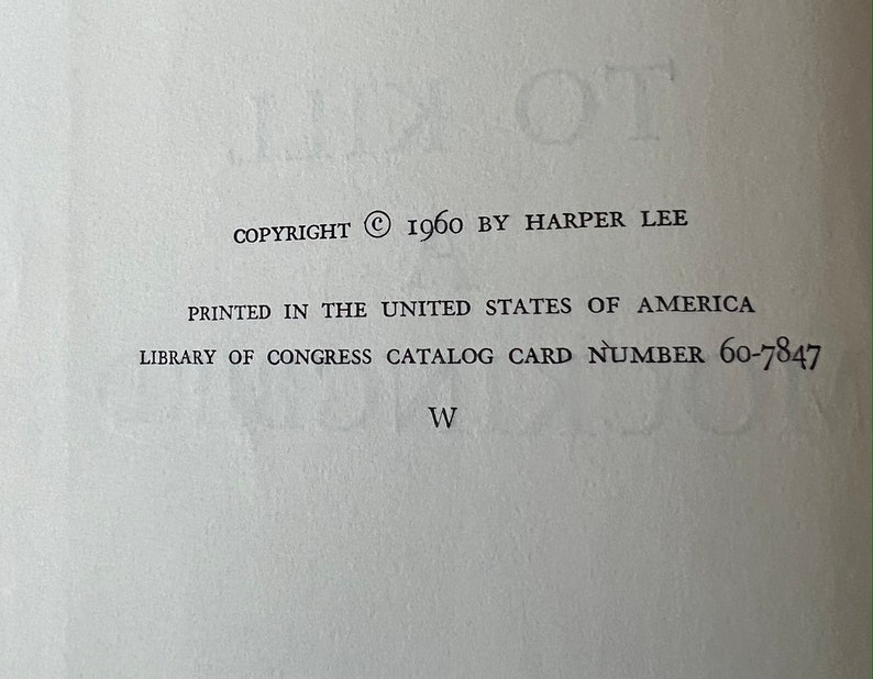 RARE 1960 EDITION to Kill a Mockingbird Etsy