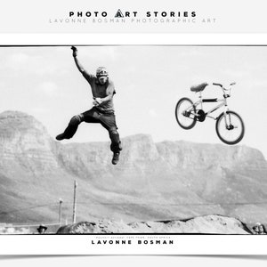 BMX rider photo art printable Sports poster print Action poster Retro wall art for bmx bike lovers Christmas gift for boys room black white