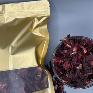 Jamaican Sorrel Leaves  - 4 oz (Dried Hibiscus) yields 1 Gallon Sorrel Leaves Hibiscus Tea