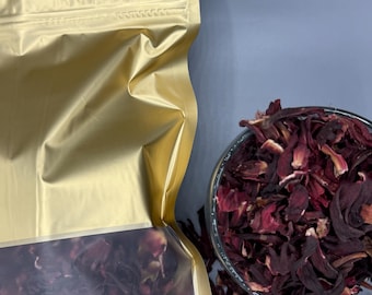 Jamaican Sorrel Leaves  - 4 oz (Dried Hibiscus) yields 1 Gallon Sorrel Leaves Hibiscus Tea