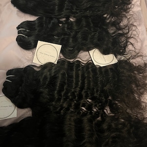 Raw Indian Temple Curly Human Hair Bundles