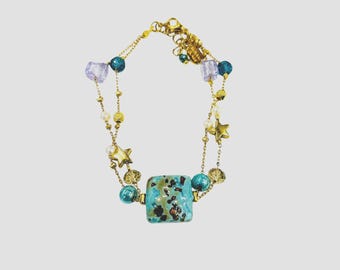 Murano glass beads bracelet - Murano glass bracelet