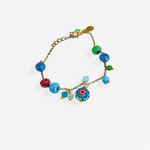 Murrina Bracelet - Murano Glass Beads Braceletes - Murano Glass Bead Bracelet