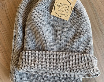 Mens Waffle Knit Beanie Mens Hats Mens 