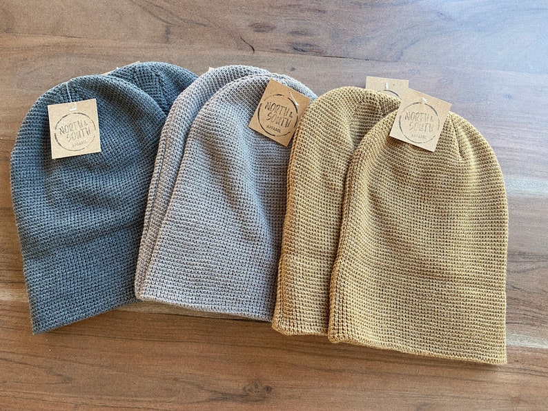 mens waffle knit beanie
