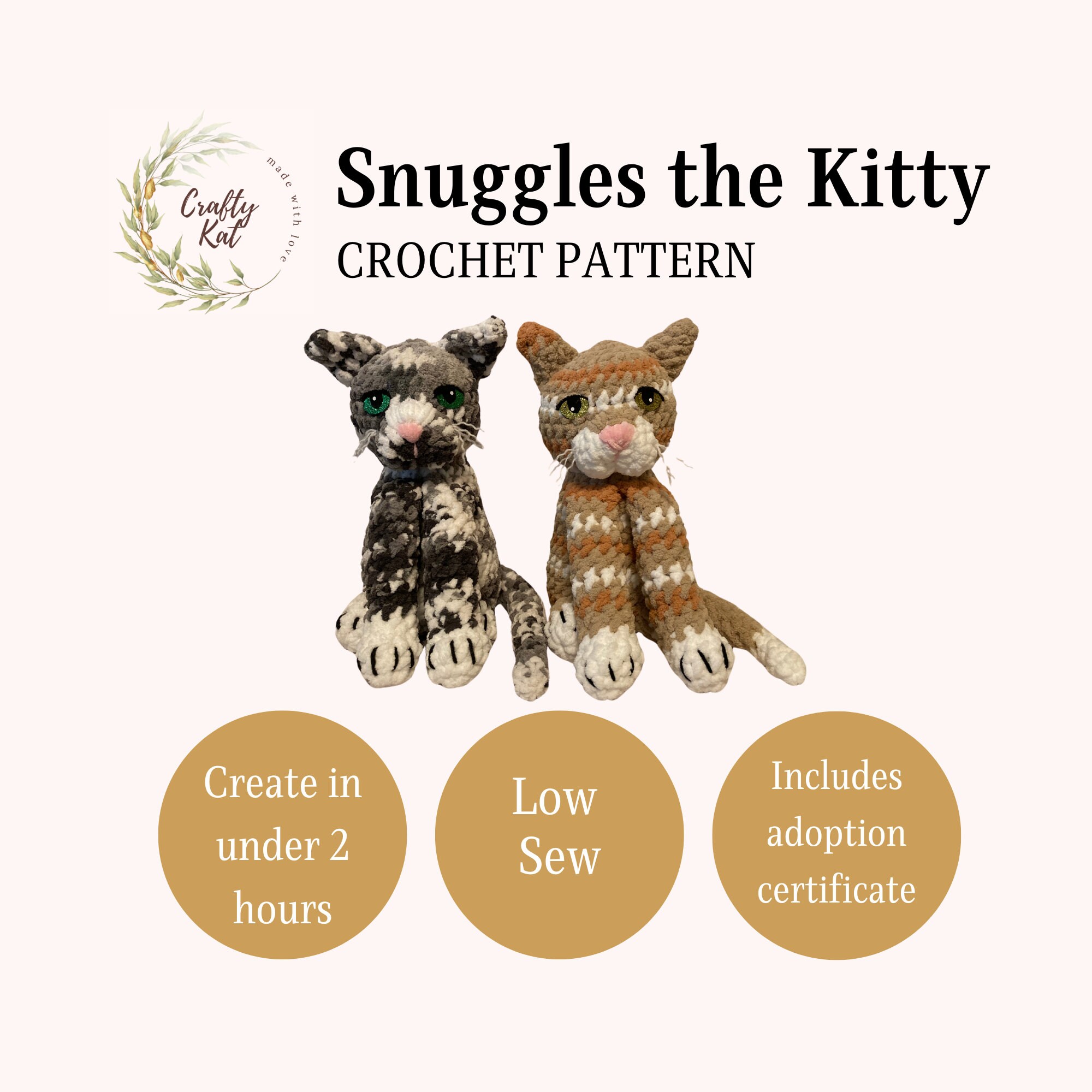 40 Kitty Crochet Patterns: Create Adorable Feline Friends at Home 4 Kitty Cat Amigurumi Crochet Pattern: Beginner-Friendly