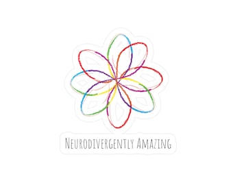 Neurodiversently Amazing Kiss-Cut Vinyl Aufkleber