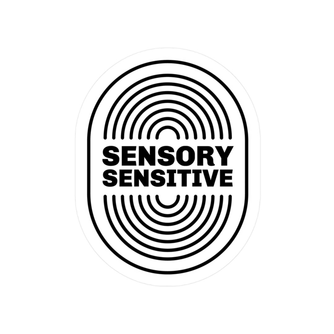 Sensory Sensitive Kiss-cut Vinyl Sticker - Etsy
