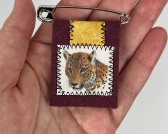 Leopard Wearable Altar Pin Charm Dionysus/Bacchus