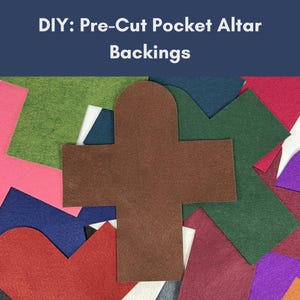 DIYポケット祭壇　プレカットウールフェルト製（留め具なし）