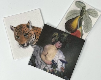 Dionysus or Bacchus Pocket Altar Image Kit: Fabric Images